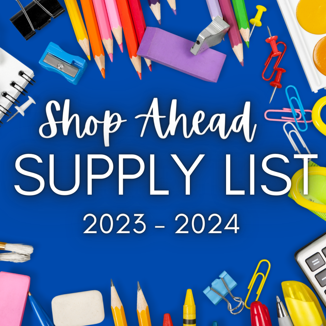  School Supply List 2023-2024